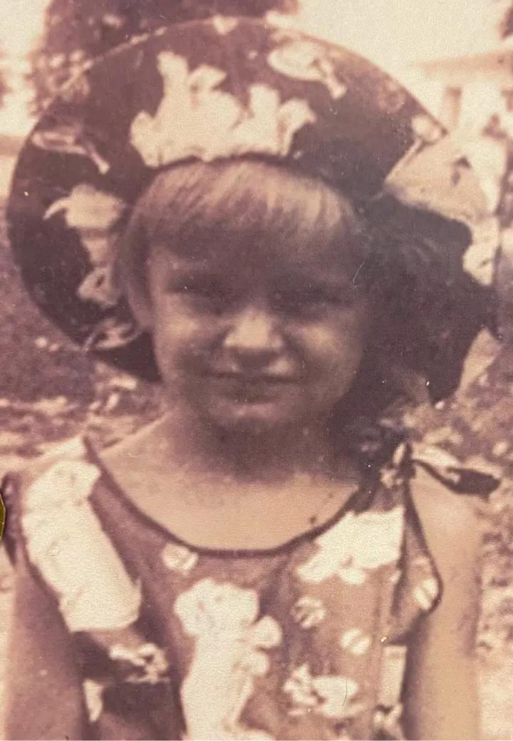 Dolly Hand as a child